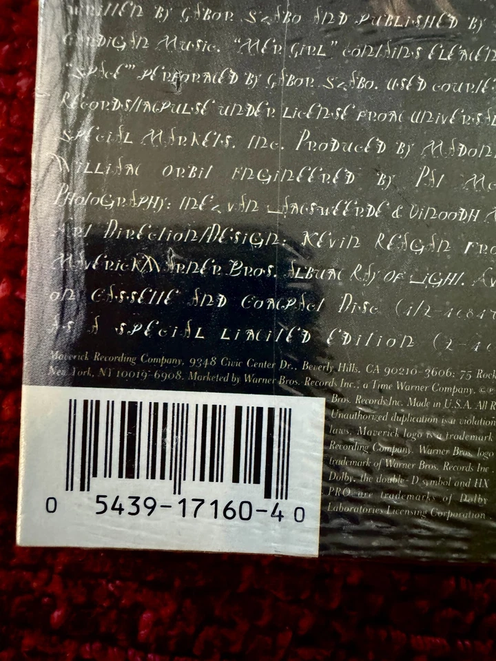 MADONNA POWER OF GOODBYE CASSETTE SEALED SINGLE TAPE LP PROMO HYPE STICKER ALBUM - Image 3 of 4