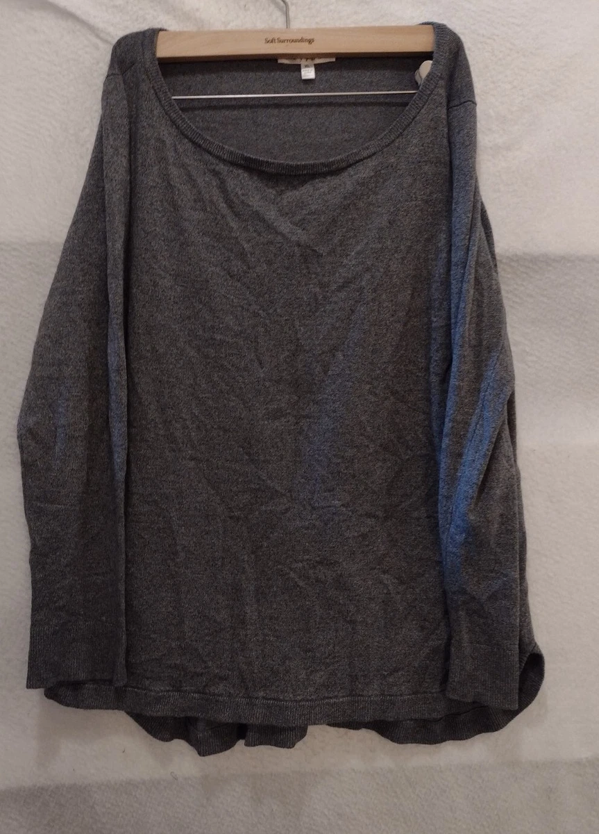 CYRUS Chenille Heather Gray Sweater Women s Size Super Soft Size