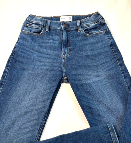 Abercrombie Kids Tapered Dark Wash Jeans Boys Size 15-16 Long Adjustable Waist - Picture 4 of 12