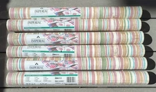 6 Imperial Wallpaper Pre-Pasted Vintage Rolls 56.37 SQ Ft EA