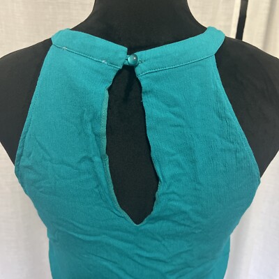 Esley Small Teal Green Woman's Sleeveless Lined Dress | eBay