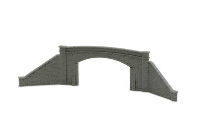 Peco NB-33 N Gauge Road Bridge Sides – Stone Effect, Single Track (2 Pieces) Unassembled