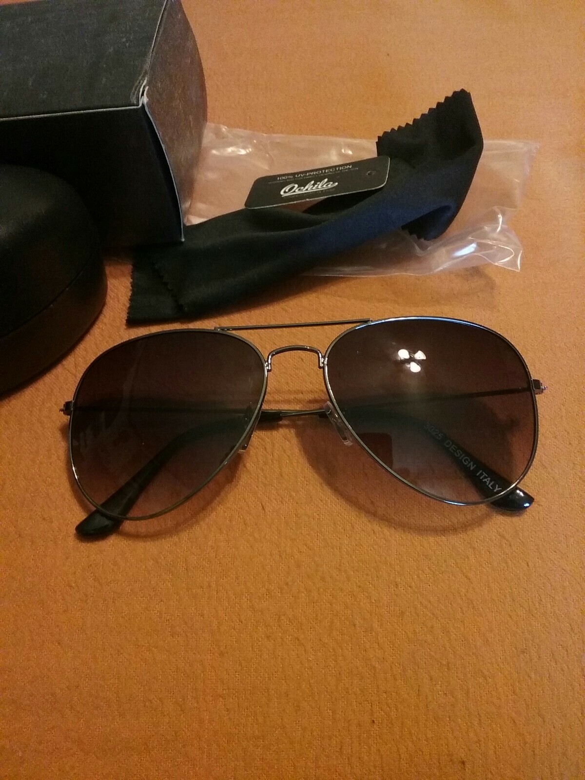 Ochila Aviator Sunglasses Smoky Gray 100% UV Protection. AV004-image