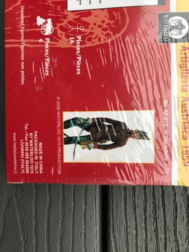 Waterloo 1815 1/72 Artiglieria Austriaca 1859 Unpainted Figures & Cannons AP 018 - Picture 7 of 9