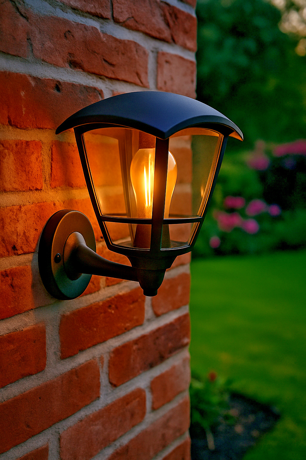 Traditional Lantern Light Lamp Square Black Outdoor  IP54 Garden Fixtures