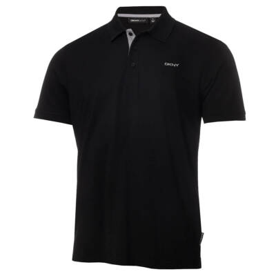 DKNY Herren Bronx Pique Feuchtigkeit ableitend Golf Poloshirt 40 % RABATT UVP