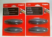 Lebrand Wiremold CM81, Adhesive Cable Clips, Lot Of 2, FREE SHIPPING