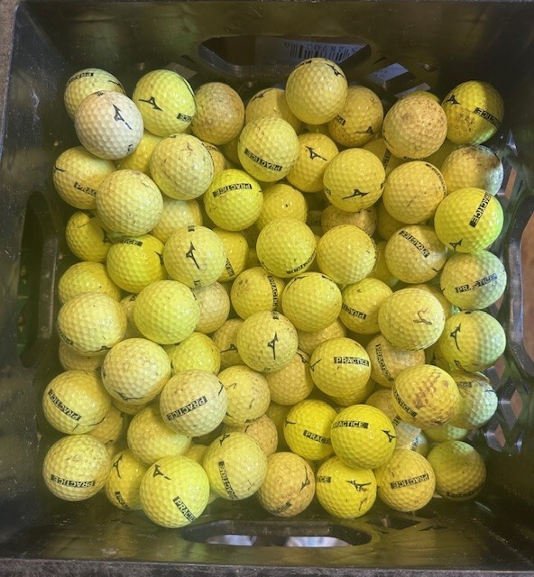 Mizuno driving range golf balls bulk/used. 250300 balls per box eBay
