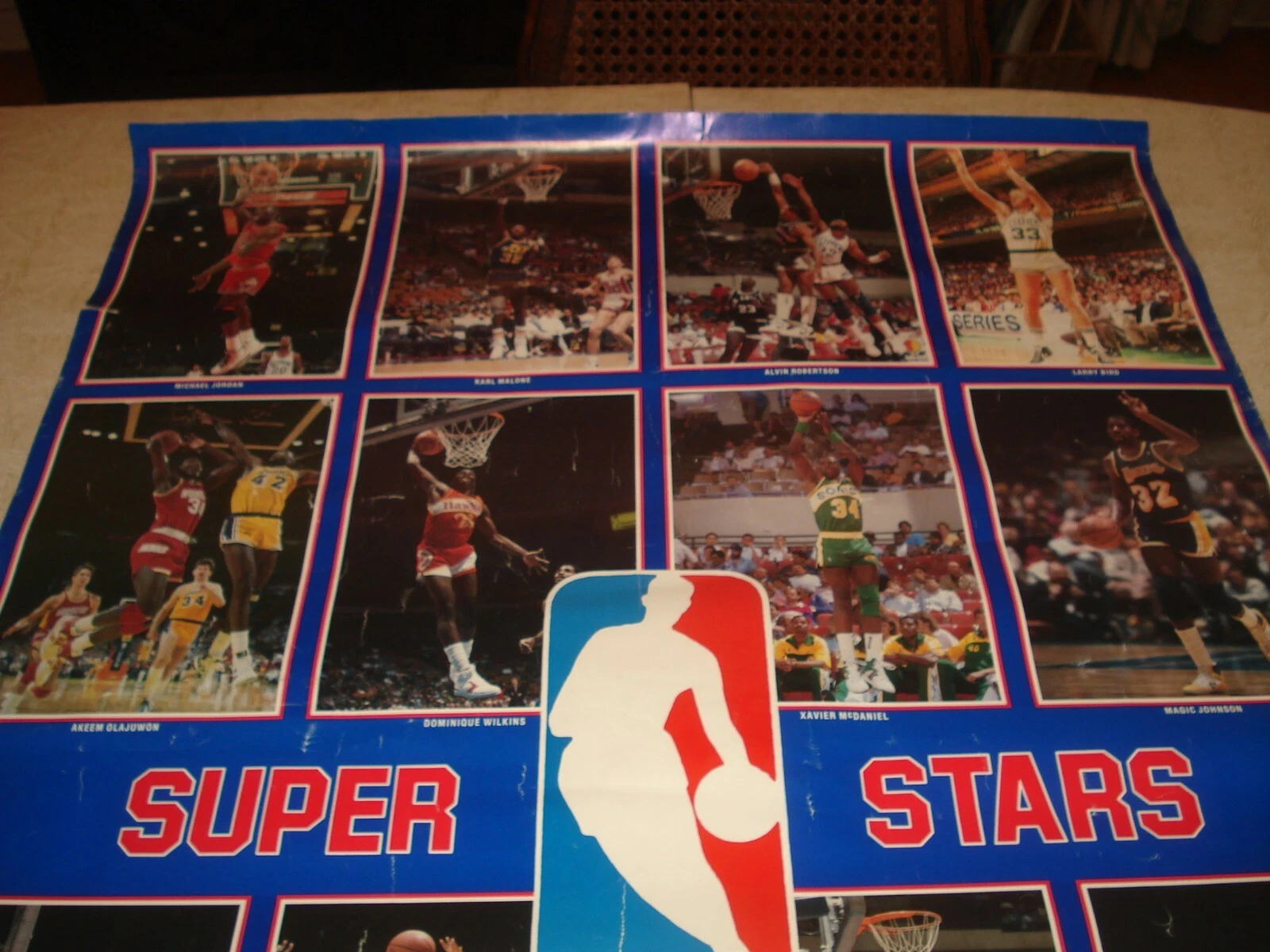 NBA Super Stars Wall Poster Starline 1987