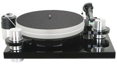 Audio Block PS-100+ Plattenspieler, schwarz, schönes u. modernes Design, Neu+OVP
