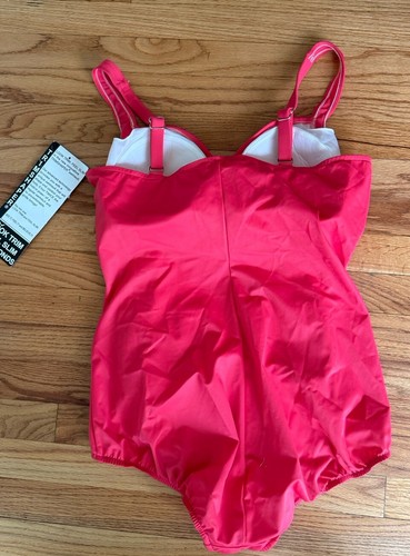 TrimShaper Swimsuit Women Size 20W One Piece $100 New Bathing Suit Pink - Picture 2 of 6