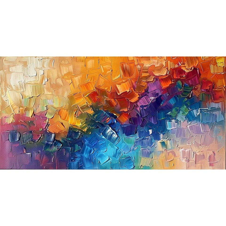 Original Handpainted Texture Abstract Oil Paintings On Canvas Home