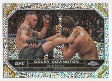 2024 Topps Chrome UFC COLBY COVINGTON #48 Speckle Refractor /299-Damaged Corner