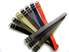 22mm Khaki Tan 1pc NATO G10 UTC SS Nylon military watchband army strap IW SUISSE