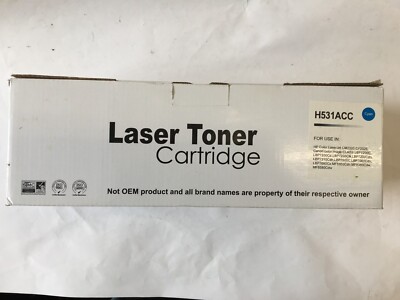 CYAN TONER kompatibel H531ACC Tinte für Cannon und HP Drucker (pr4)