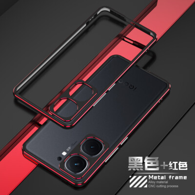 For vivo iQOO Neo9 / Pro Luxury Metal Bumper Frame Back case +