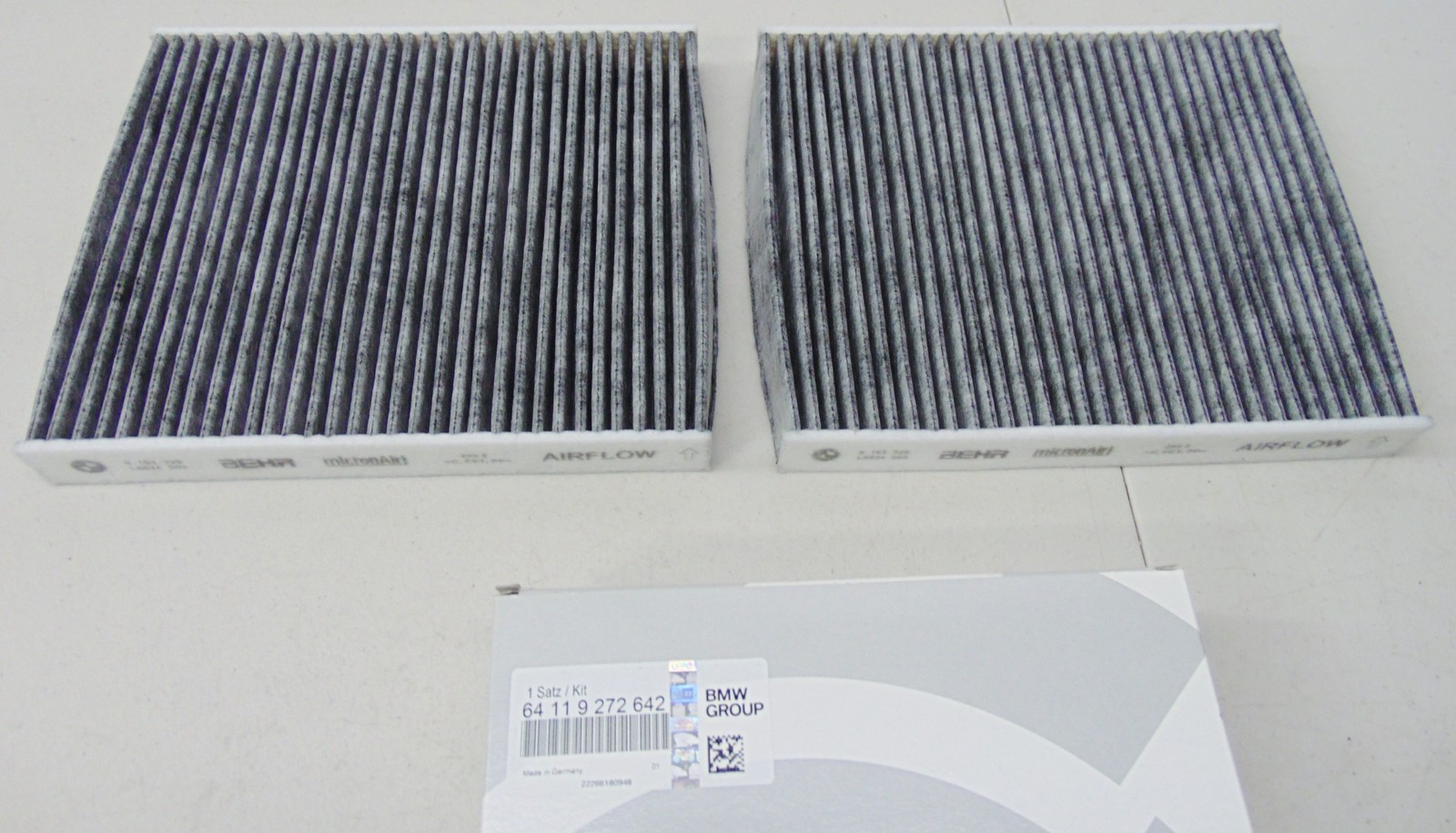 ROLLS-ROYCE GHOST / WRAITH CABIN AIR FILTER SET  OEM # 64-11-9-272-642 