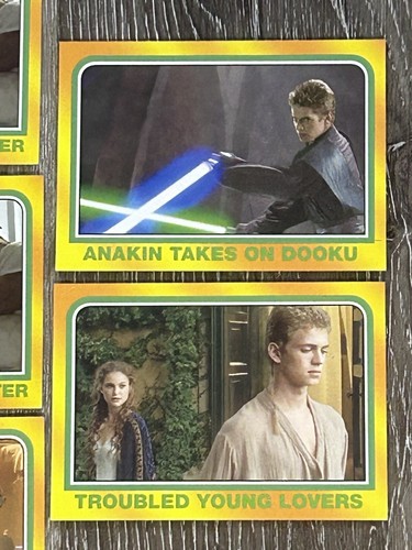 Star Wars Heritage Topps Trading Cards 2004 Yellow Border Lot of 8 Anakin - Afbeelding 4 van 19