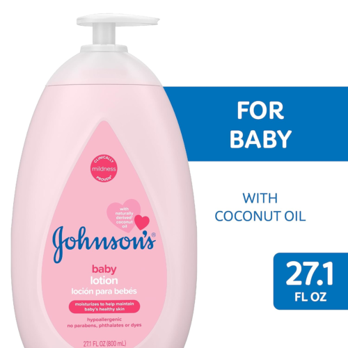 Johnson's Loción Hidratante Rosa Suave Bebé con Aceite de Coco para Bebé Delicado - Imagen 2 de 9