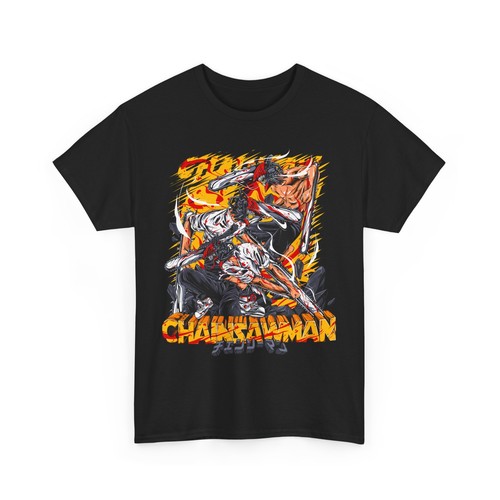 Denji Chainsaw Man Shirt Anime Tee T-Shirt Pochita Horror Manga Otaku Makima CSM - 第 10/44 張圖片
