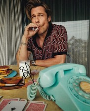 BRAD PITT signed Autogramm 20x25cm ONCE UPON A TIME IN in Person autograph ACOA