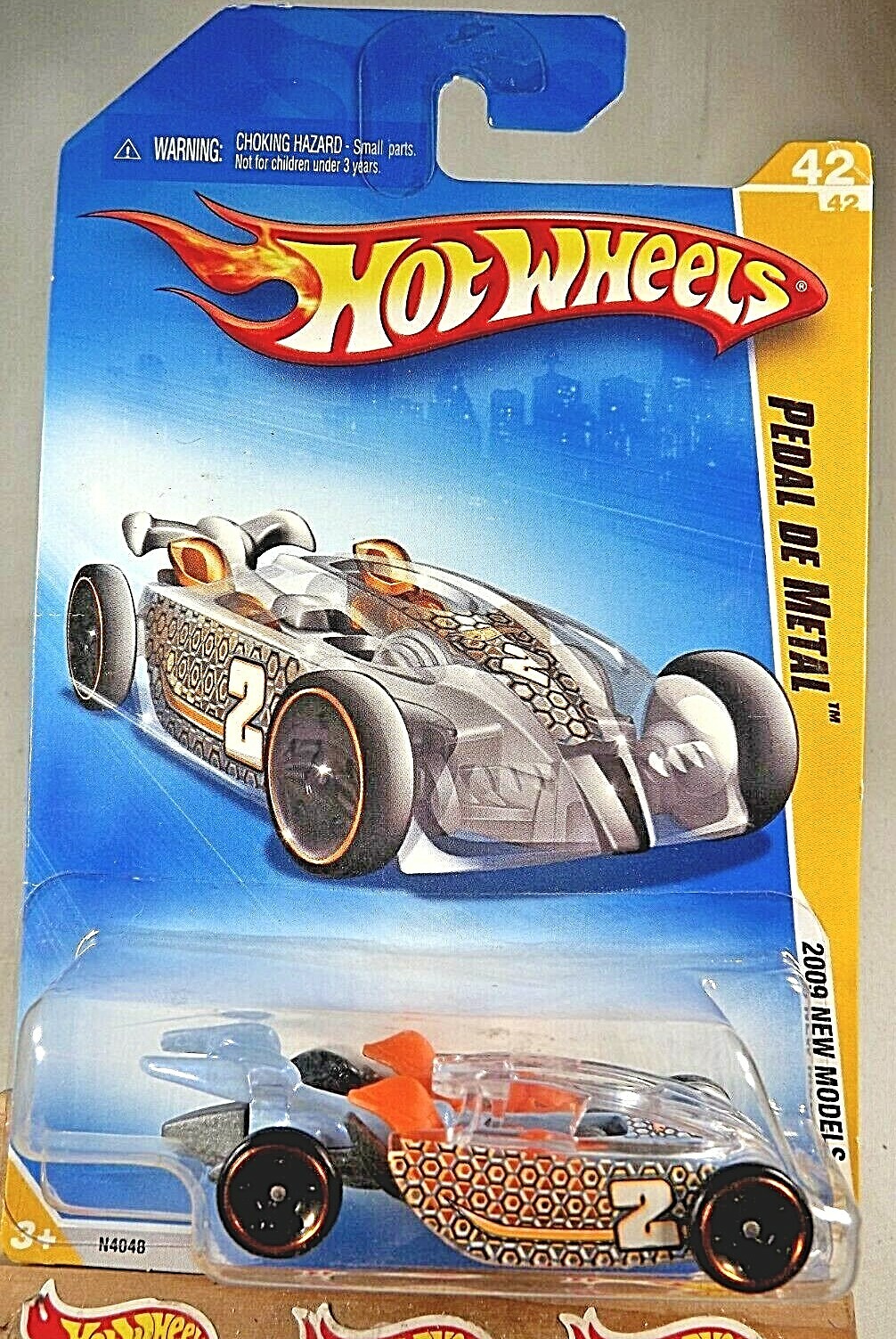 2009 Hot Wheels #42 New Models 42/42 PEDAL DE METAL Clear-Aqua wBlack 5Dot SK Sp