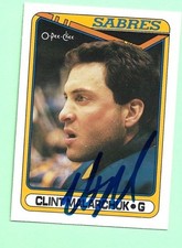 (1) CLINT MALARCHUK BUFFALO SABRES GOALIE SIGNED CARD (N0910)