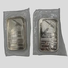 Lot Of 2- 1 Troy Oz Pan American Silver Bars .999 Pure Northwest TerritorialMint