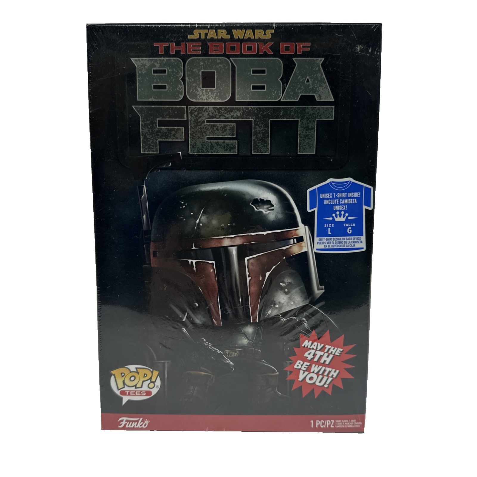 Star Wars The Book Of Boba Fett PoP! Tees Size L