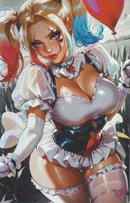 Artist Alley Harley Quinn Pennywise Nice FOIL Virgin Variant NM+
