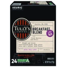 Tully\'s Coffee Breakfast Blend Coffee K-Cups, 24/box 5000330027 KEURIG DR