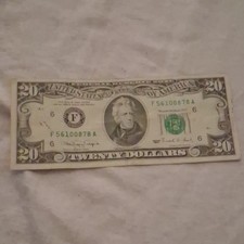 1990 $20 Federal Reserve Note Washington D.C. Small Size Andrew Jackson