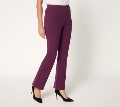 Women with Control Petite 86/14 La Petite Bell Pants Potent Purple XL New