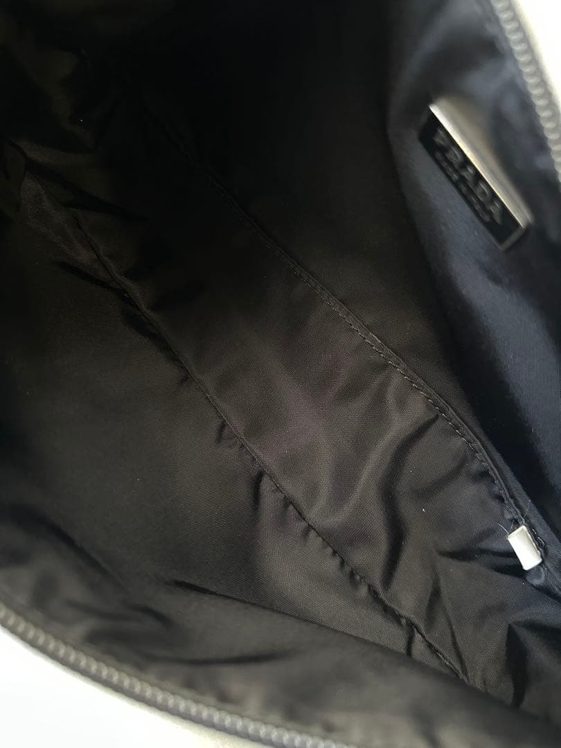 PRADA handbag Pouch Traingle LOGO Nylon Black Accessory Casual Japan thumbnail 10