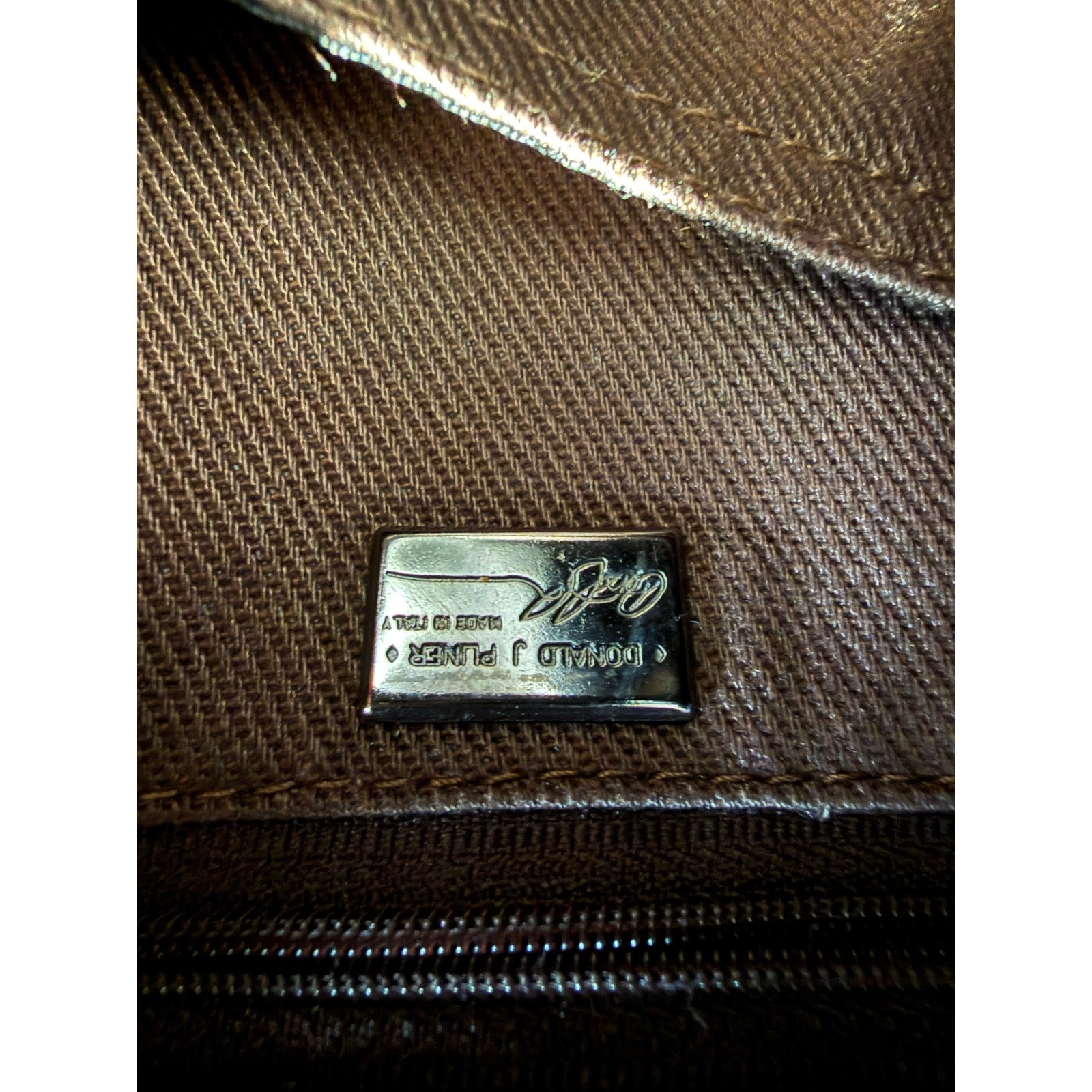 Donald Pliner Python Print Nylon Multi-Compartmen… - image 2