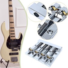 4 Saiten Bass Brücke stabil mit Befestigungsschrauben und Schraubenschlüssel Ersatz