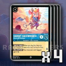 Gadget Hackwrench Resourceful 145/204 x4 SR Wilds Unknown Disney Lorcana