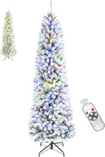 6ft Christmas Tree with Remote Control, and 250 White Color LED