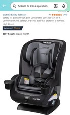 Safety 1st Everslim DLX Slim Convertible Car Seat  A 4-in-1