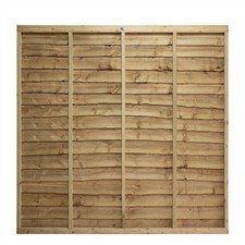 6ft x 6ft Premier Lap Garden Fence Panel Treated Capped Timber Fencing Screening