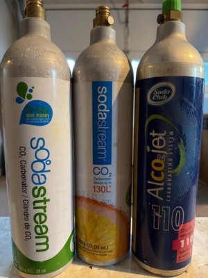 130L CO2 Tank Refill (Send-In Exchange)   SodaStream / Soda Club / Alco2jet
