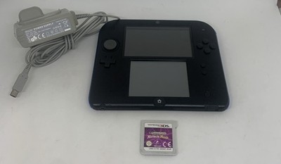 Nintendo 2DS Schwarz & Blau mit Professor Layton Spiel - voll funktionsfähig - GC