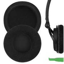 Geekria Velour Ear Pads for Sony MDR-V150 V200 Headphones Black