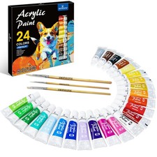 WINSONS Acrylic Paints Set - 24 Colours 0.5 ml (Pack of 24), 12ml 24 