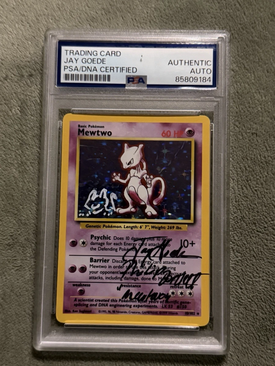 Mewtwo Pokémon TCG Holo Rare Base Set Individual Collectible Card