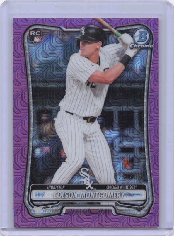 Colson Montgomery RC /299 MOJO Fuscia 2026 Bowman Chrome #68 White Sox Rookie