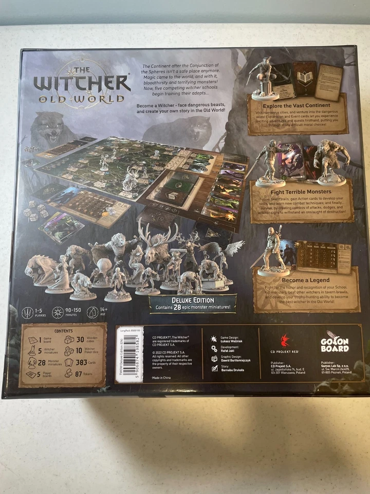 The Witcher: Old World Deluxe w/  Kickstarter, Mages, Skellige, Hunt Expansions - Image 3 of 4