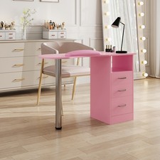 Manicure Nail Art Table Salon Beauty Station Technician Workstation Storage Desk