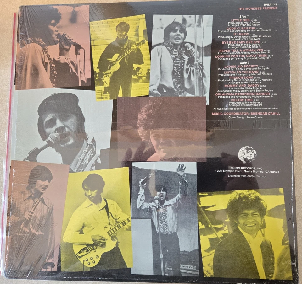 The Monkees Present Vinyl LP 1985 Rhino Records edition - Image 2 of 4
