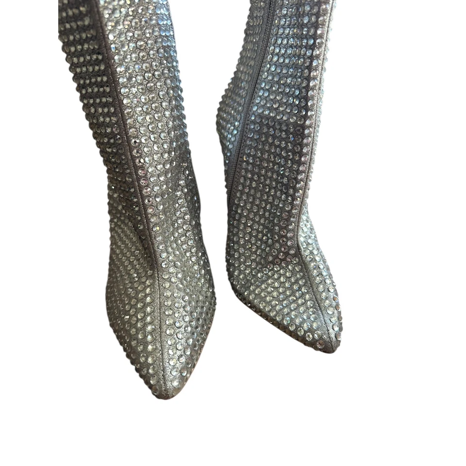 Botines Steve Madden para mujer 7M con estrás adornados punta tacón de aguja Foto 2 de 4